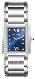 Patek Philippe Twenty~4 Niebieski/Stal 30x25 mm 4910/10A/012
