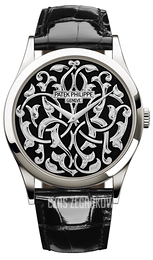 Patek Philippe Calatrava Czarny/Skóra Ø38 mm 5088/100P/001