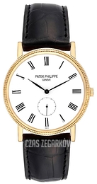 Patek Philippe Calatrava Clous De Paris Biały/Skóra Ø36 mm 5119J/001