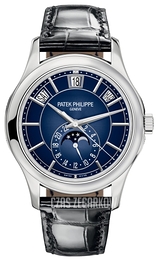 Patek Philippe Complications Niebieski/Skóra Ø40 mm 5205G/013