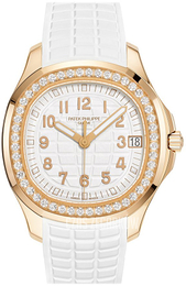 Patek Philippe Aquanaut Biały/Guma Ø38.8 mm 5268/200R/001