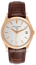 Patek Philippe Calatrava Srebrny/Skóra Ø38 mm 5296R/010