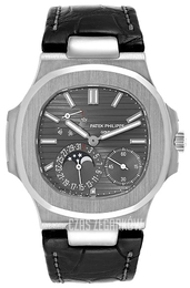 Patek Philippe Nautilus Szary/Skóra 43x38 mm 5712G/001