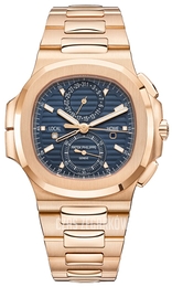 Patek Philippe Nautilus Niebieski/18 karatowe różowe złoto Ø40.5 mm 5990/1R/001