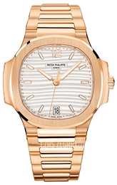 Patek Philippe Nautilus Srebrny/18 karatowe różowe złoto Ø35.2 mm 7118/1R/001
