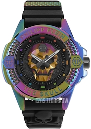 Philipp Plein The Skull Czarny/Guma Ø44 mm PWAAA2123