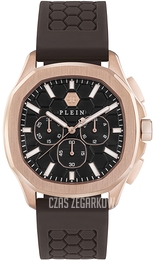 Philipp Plein High-Conic Brązowy/Guma Ø44 mm PWSAA0523