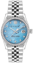 Philipp Plein Street Couture Niebieski/Stal Ø34 mm PWYAA0423