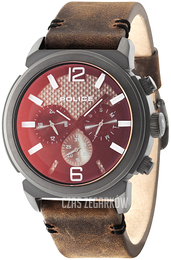 Police Brązowy/Skóra Ø50 mm 14377JSB02