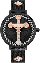 Police Czarny/Stal w kolorze różowego złota Ø36 mm 16031MSB.02MMA