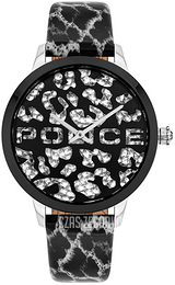 Police Czarny/Skóra Ø36 mm P16028MSTB02