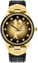 Police Żółte złoto/Skóra P16029MSGB02