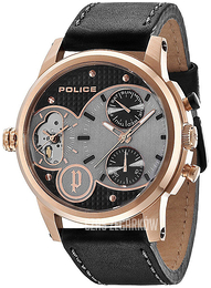 Police Multifunction Wielokolorowy/Skóra Ø50 mm PL14376JSR.02