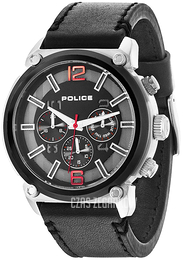 Police Multifunction Wielokolorowy/Skóra Ø50 mm PL14378JSTB.02