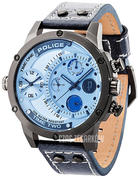 Police Adder Niebieski/Skóra Ø50 mm PL14536JSU/13A