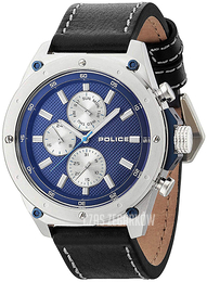 Police Multifunction Niebieski/Skóra Ø50 mm PL14537JS/03A