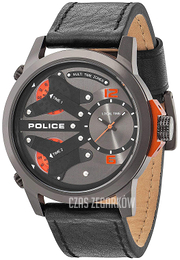 Police King Cobra Szary/Skóra Ø50 mm PL14538JSU.61