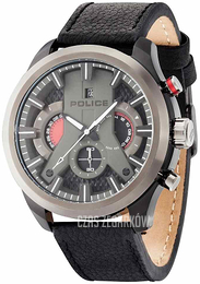 Police Cyclone Czarny/Skóra Ø48 mm PL14639JSBU/02