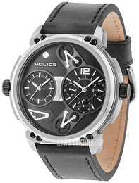 Police Steampunk Czarny/Skóra Ø53 mm PL14693JS/02A