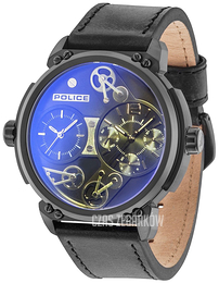 Police Steampunk Czarny/Skóra Ø53 mm PL14693JSB/02B