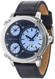 Police Titan Niebieski/Skóra Ø51 mm PL14830JS/02