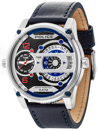 Police D-Jay Czarny/Skóra Ø51 mm PL14835JS/02
