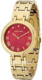 Police Czerwony/Stal w odcieniu złota Ø34 mm PL14868BSG.D16M