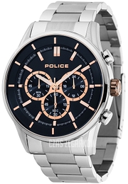 Police Czarny/Stal Ø46 mm PL15001JS.03M