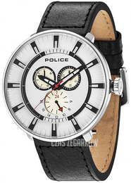 Police Biały/Skóra Ø50 mm PL15040XCY/01