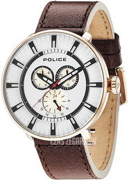 Police Biały/Skóra Ø50 mm PL15040XCYR/01
