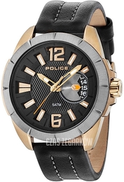 Police Pitcher Czarny/Skóra Ø46 mm PL15240JSKU.02