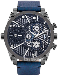 Police Czarny/Skóra Ø51 mm PL15381JSU.61B