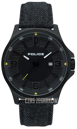 Police Clan Czarny/Skóra Ø44 mm PL15384JSB/02