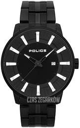 Police Czarny/Stal Ø44 mm PL15391JSB.02M