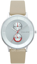 Police Srebrny/Skóra Ø42 mm PL15402JS/04