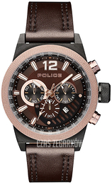 Police Brązowy/Skóra Ø47 mm PL15529JSBBN.12