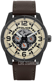 Police Biały/Skóra Ø48 mm PL15663JSU.14