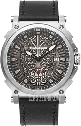 Police Compass Szary/Skóra Ø48 mm PL15728JS.61