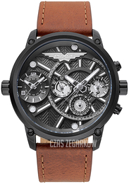 Police Czarny/Skóra Ø50 mm PL15928JSB.61A