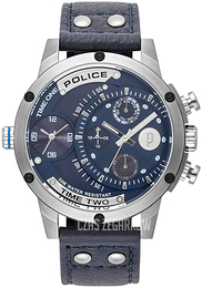 Police Niebieski/Skóra Ø50 mm PL15983JS.03