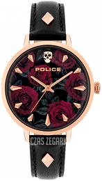 Police Miona Czarny/Stal w kolorze różowego złota Ø36 mm PL16034MSR.02