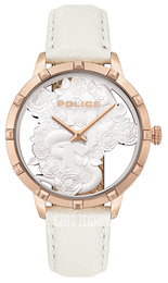 Police Marietas Biały/Skóra Ø36 mm PL16041MSR/01