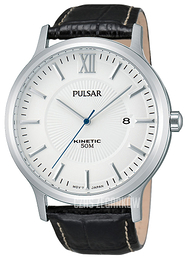 Pulsar Dress Srebrny/Skóra Ø44 mm PAR187X1