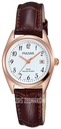 Pulsar Dress Biały/Skóra Ø26 mm PH7448X1