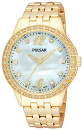 Pulsar Dress Biały/Stal w odcieniu złota Ø36 mm PH8052X9