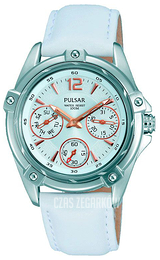 Pulsar Srebrny/Skóra Ø34 mm PP6157X1
