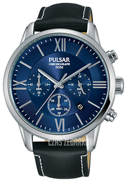 Pulsar Dress Niebieski/Skóra Ø42 mm PT3809X1