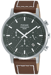 Pulsar Sport Szary/Skóra Ø42 mm PT3887X1