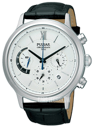 Pulsar Dress Srebrny/Skóra Ø44 mm PU6005X1