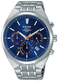 Pulsar Solar Niebieski/Stal Ø44 mm PZ5007X1